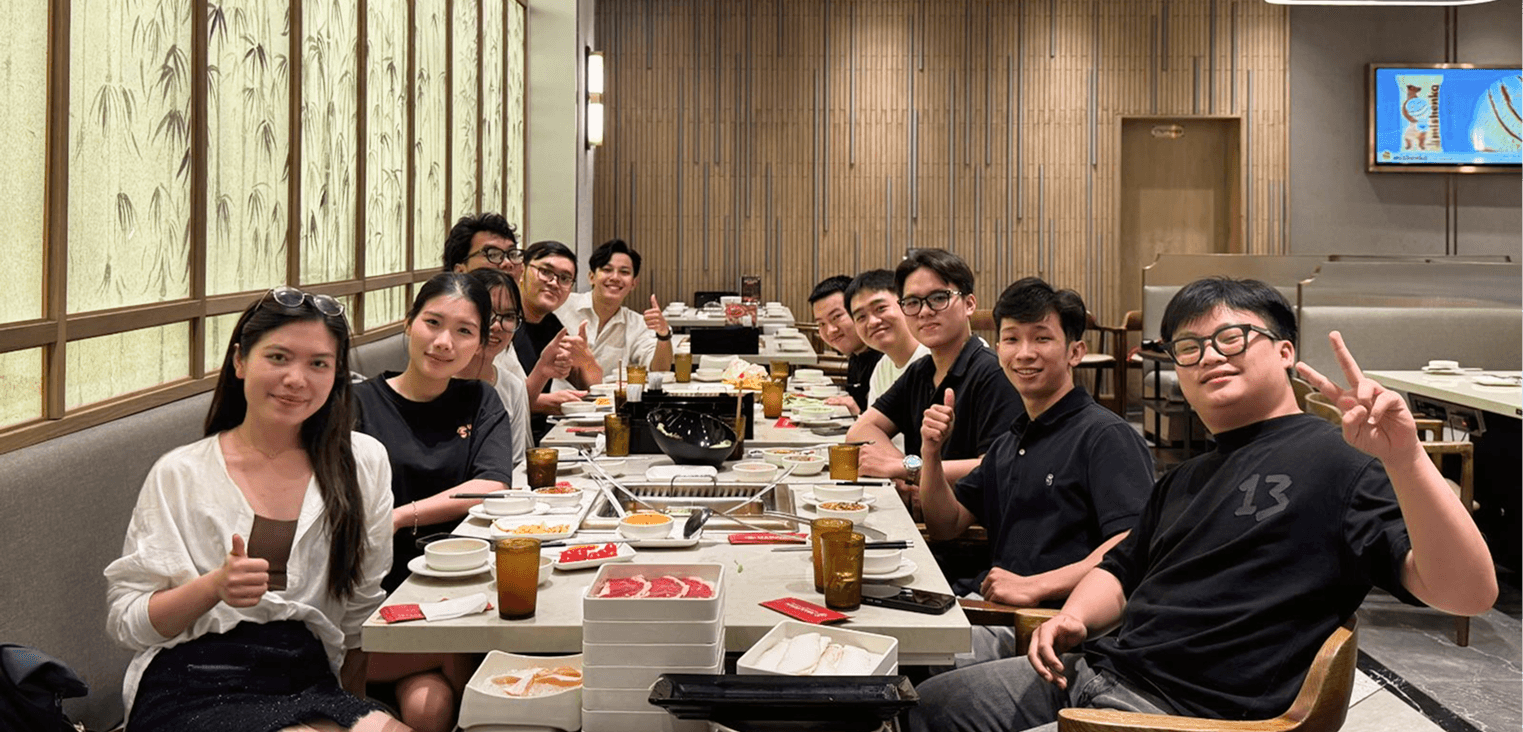 Company event group photo